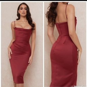 House Of CB 'Anja' Satin Corset Dress